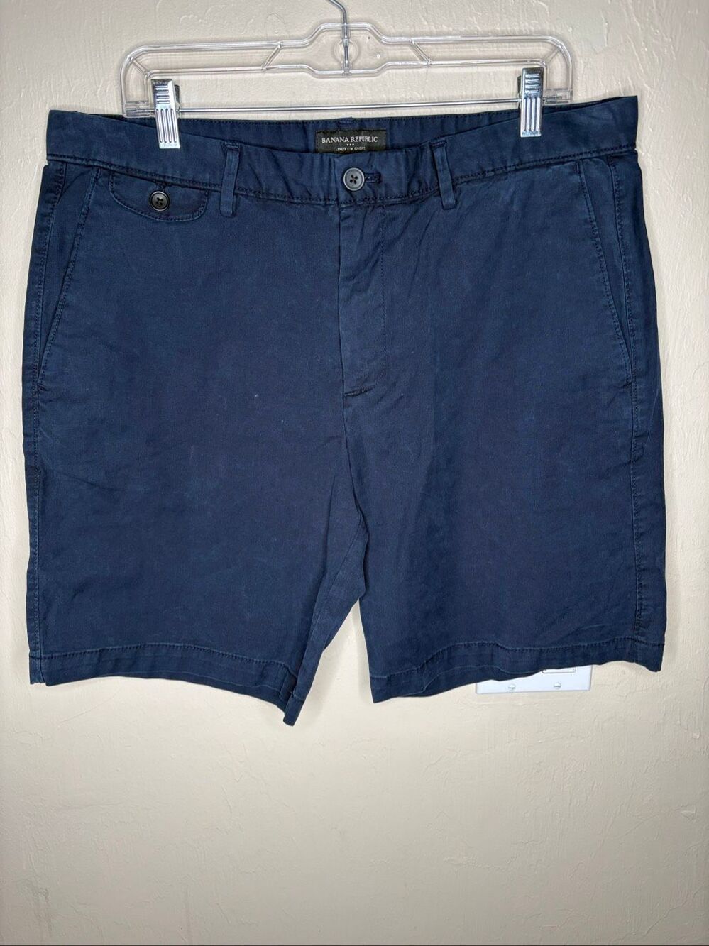 Banana Republic Lived-In Short Men's Navy Chino Shorts Size 36